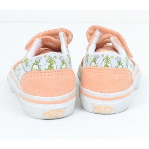 Vans Christmas Tree Unicorn Skateboard Sneakers Size 5 Toddler - Picture 5 of 7